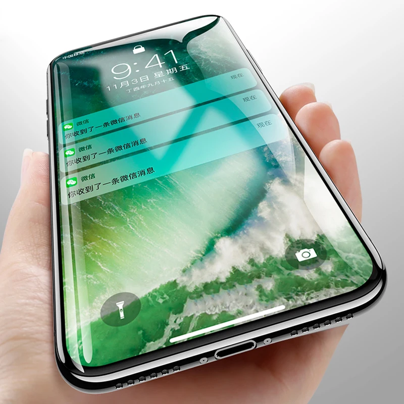 Защитное стекло 10D для iPhone 7 8 6s 6 Plus пленка экрана из закаленного стекла x xr xs max xmax