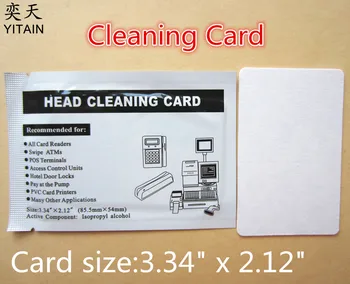 

50 Cards/pack , Thermal Printer Card Reader Cleaning Cards, CR80, Keyless Lock clean card to clean dirt, ink, lint, paper flash