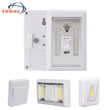 COB светодиодный беспроводной светильник, светодиодный настенный светильник, Ночной светильник, включение/выключение коридора, кухонного шкафа, аварийный светильник, ночник