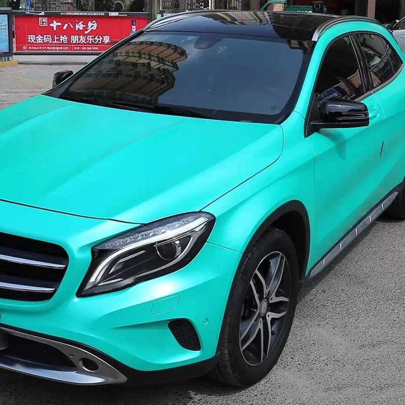 

Premium Quality Electro-optic Metallic Film vinilo automotive wrap with Air Bubble 1.52x18m/roll Mint Blue