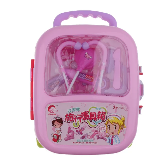 Kids Childrens Role Play Doctor Nurses Toy Medical Set Kit Gift Hard Carry Case