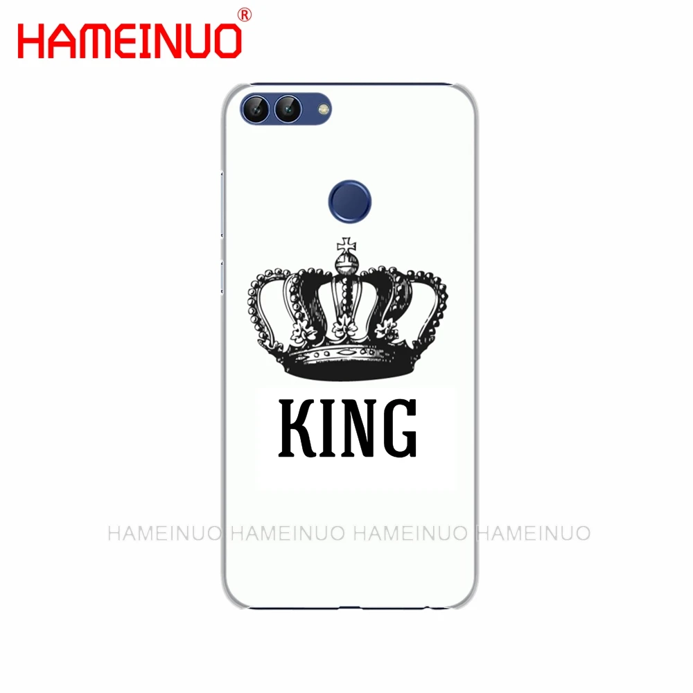 HAMEINUO Король Королева Пара Сотовый телефон чехол для huawei Honor 7C Y5 Y625 Y635 Y6 Y7 Y9 2017 2018 Prime