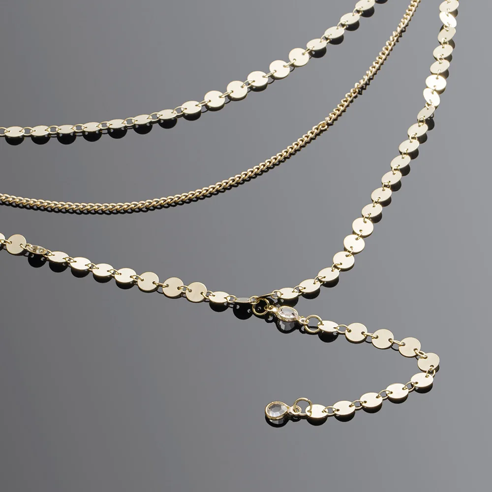 Ювелирные изделия в стиле бохо, длинное ожерелье с монеткой и подвеской для женщин, Круглый диск, лариат, минимальное многослойное колье, ожерелье XL954