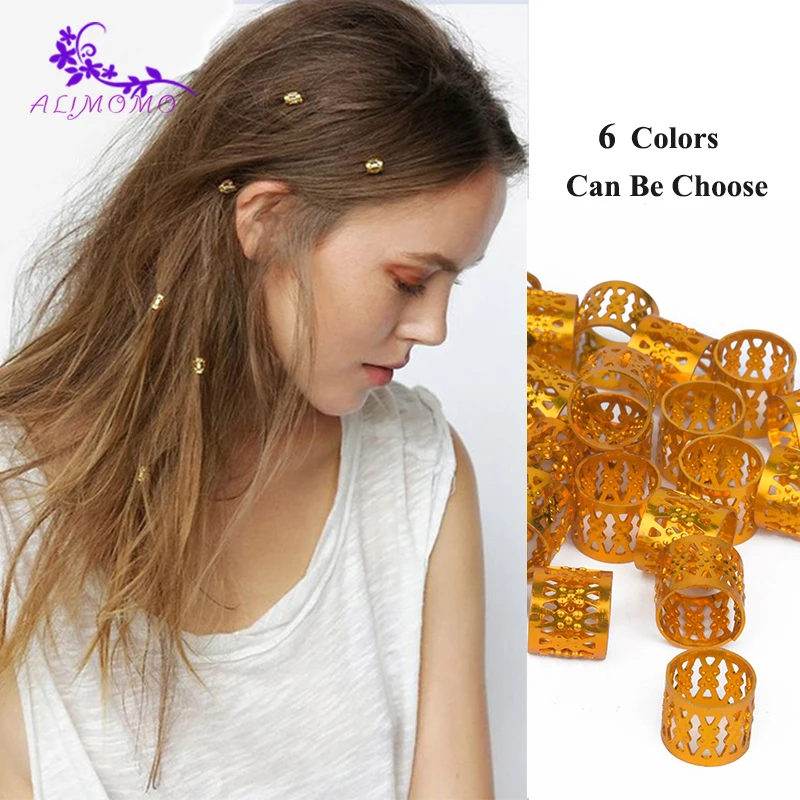 High Quality (100+5) Pcs/Lot Gold Hair Beads Dreadlock Rings Braid Cuffs  Adjustable Hair Rings 9mm* Micro Ring For Braids|braid cuffs|beads  dreadlockdreadlock ring - AliExpress
