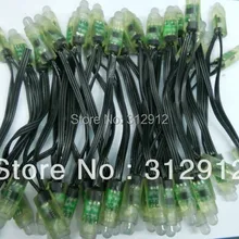 DC12V WS2811 пиксельный узел, 50 шт. шнур, класс IP68, заполнение эпоксидной смолой, со всеми черными проводами