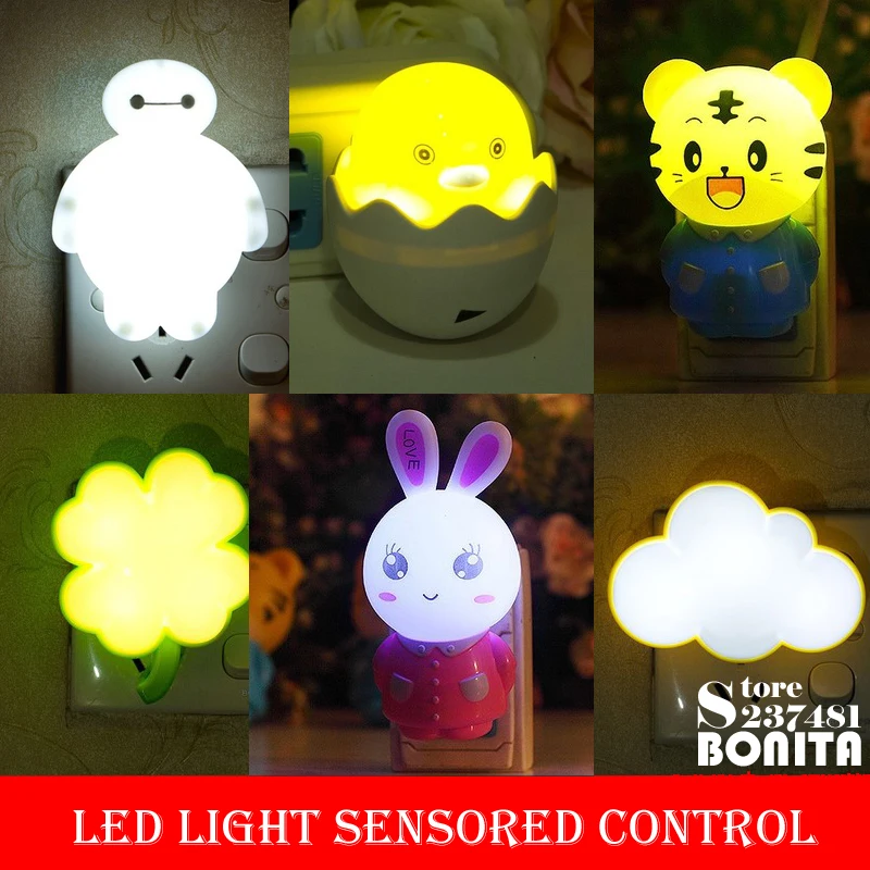 

Creative Led Light Sensored lamp Baby Feeding Sleeping Night Light Energy Saving Lamp With Plug Bedside Bedroom Wall Lighting