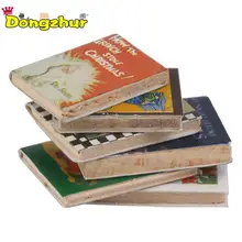 6 шт./лот кукольный домик Миниатюрный 1:12 комиксы красочные деревянные книги Miniaturas Каса де Мунекас 1:12 набор для кукольного домика аксессуары