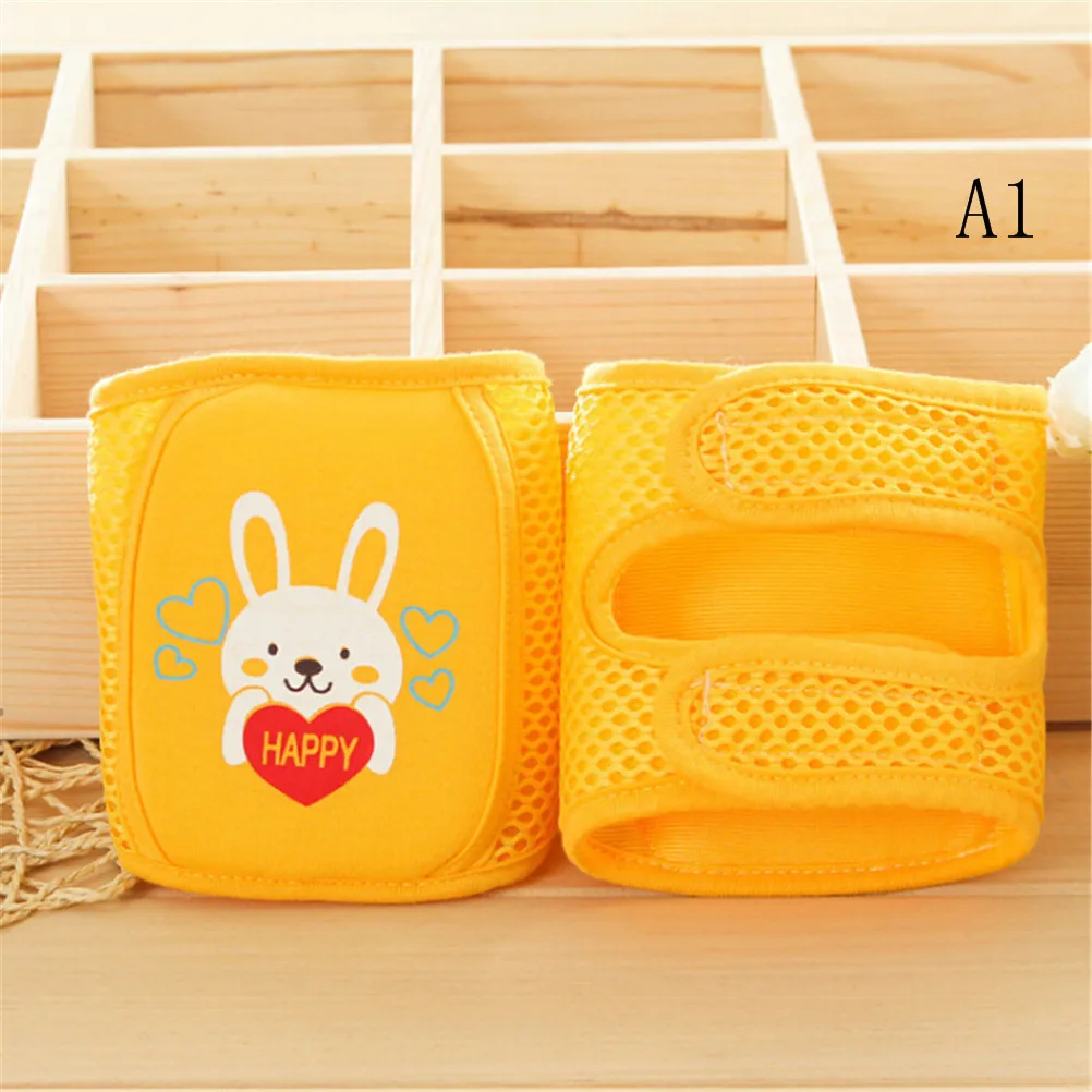 1 Pair Baby Knee Pads Protector Kids Cartoon Crawling Elbow Infants Toddlers Safety Mesh Kneepad Leg Warmer Children - Цвет: A1