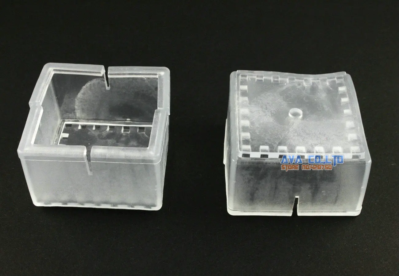12 шт 40*40 мм стул стол крышка для ног резиновая защитная накладка для ног квадратная крышка