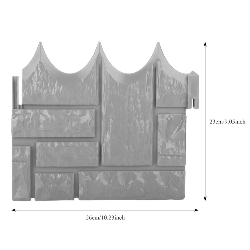 6 шт., сделай сам, Цементное ограждение для сада, кирпича, цемента, камня, форма для сада, пластиковая забор, бетон, цветок, во дворе, газон, форма, инструмент для сада