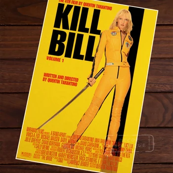 

Kill Bill Bloody Girl Vintage Retro Canvas Painting Poster DIY Wall Home Bar Posters Home Decor Gift