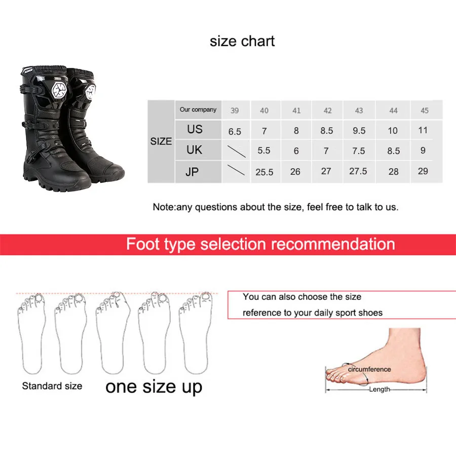 Мужские ботинки для мотокросса SCOYCO черные с усиленной защитой от скольжения и