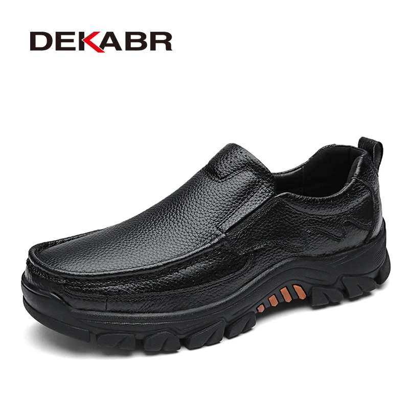 DEKABR Genuine Leather Men Shoes Casual 2019 Autumn Summer Fashion Shoes For Men Designer Shoes Casual Breathable Men's Oxfords DEKABR Genuine Leather Men Shoes Casual 2019 Autumn Summer Fashion Shoes For Men Designer Shoes Casual Breathable Men's Oxfords
