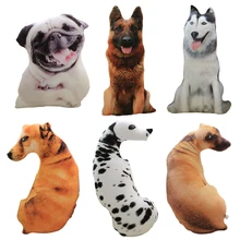 50cm bonito simulação cão brinquedo de pelúcia 3d impressão animal de pelúcia cão travesseiro recheado almofada dos desenhos animados crianças boneca casa decro presente