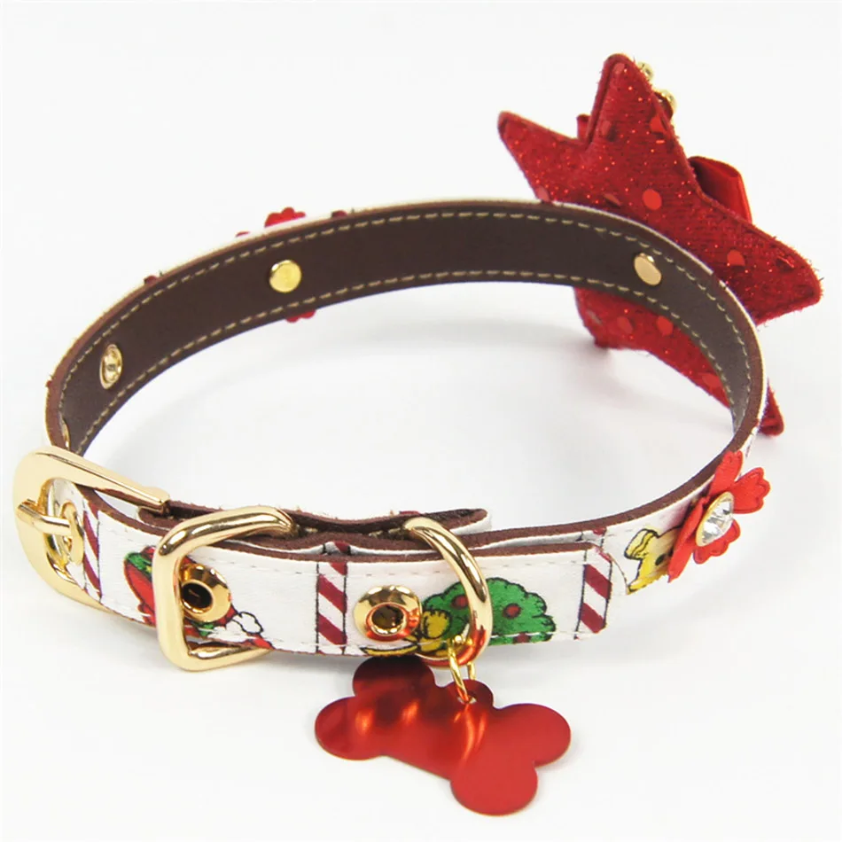 Ошейники для домашних животных в рождественском стиле треугольная повязка Рождественское дерево носки Пентагон щенок котенок слюнявчик полотенце Собаки товары для животных, кошек