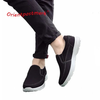 

OrientPostMark Spring New Fashion Breathable Canvas Mens Shoes Flats Spring Autumn Quality Casual Canvas Shoes Light Comfortable