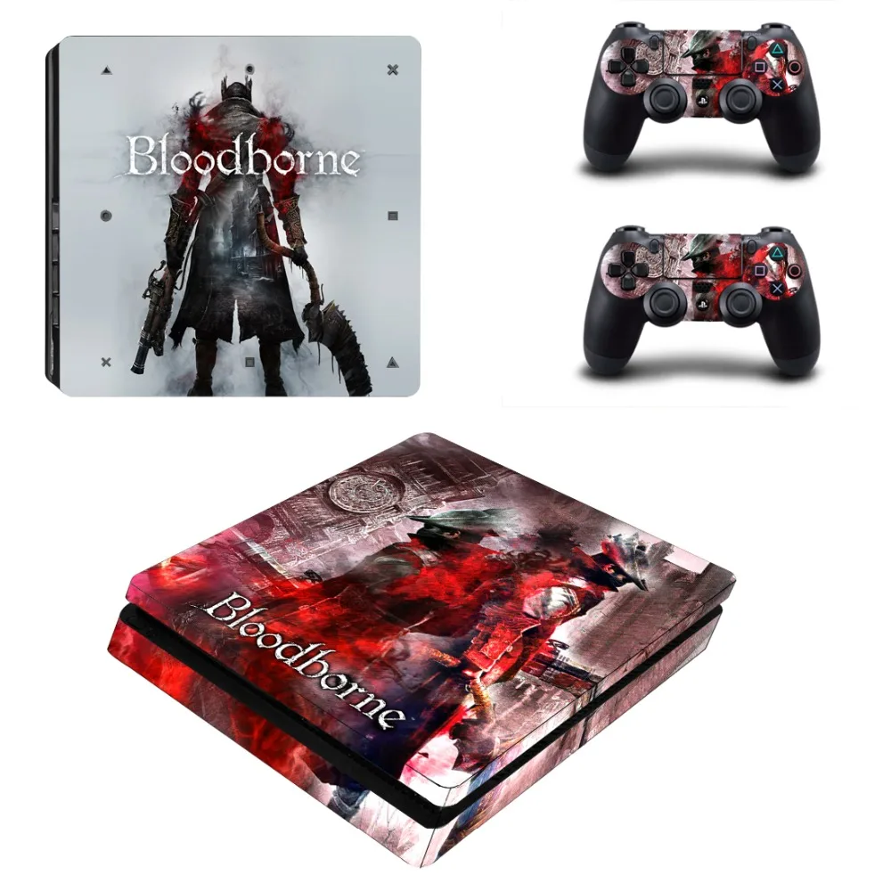 Игра Bloodborne PS4 тонкий стикер кожи для sony playstation 4 консоль и контроллер наклейка PS4 тонкий стикер винил
