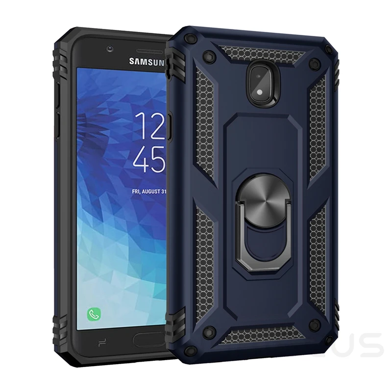 Luxury Armor Soft Shockproof Case For Samsung Galaxy J5 J7 Pro J530F/DS J730F/DS J530FM J730FM Silicone Bumper Hard Cover - Цвет: Blue