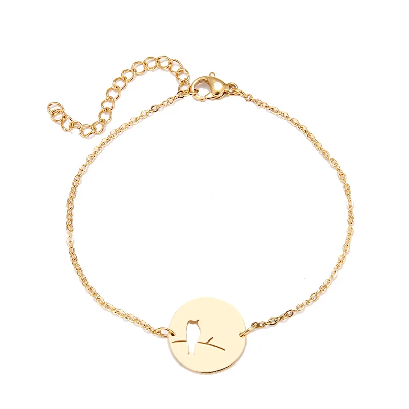 Hibobi Bracelet Stainless Steel Femme Jewelry Bird Charm Bracelets For Women Donot Fade Valentine's Day Bangles Gift (7)