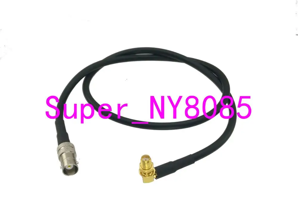 

RG58 BNC Female Jack to SMA Female Jack Bulkhead Right angle RF Jumper pigtail Cable 10FT~20M