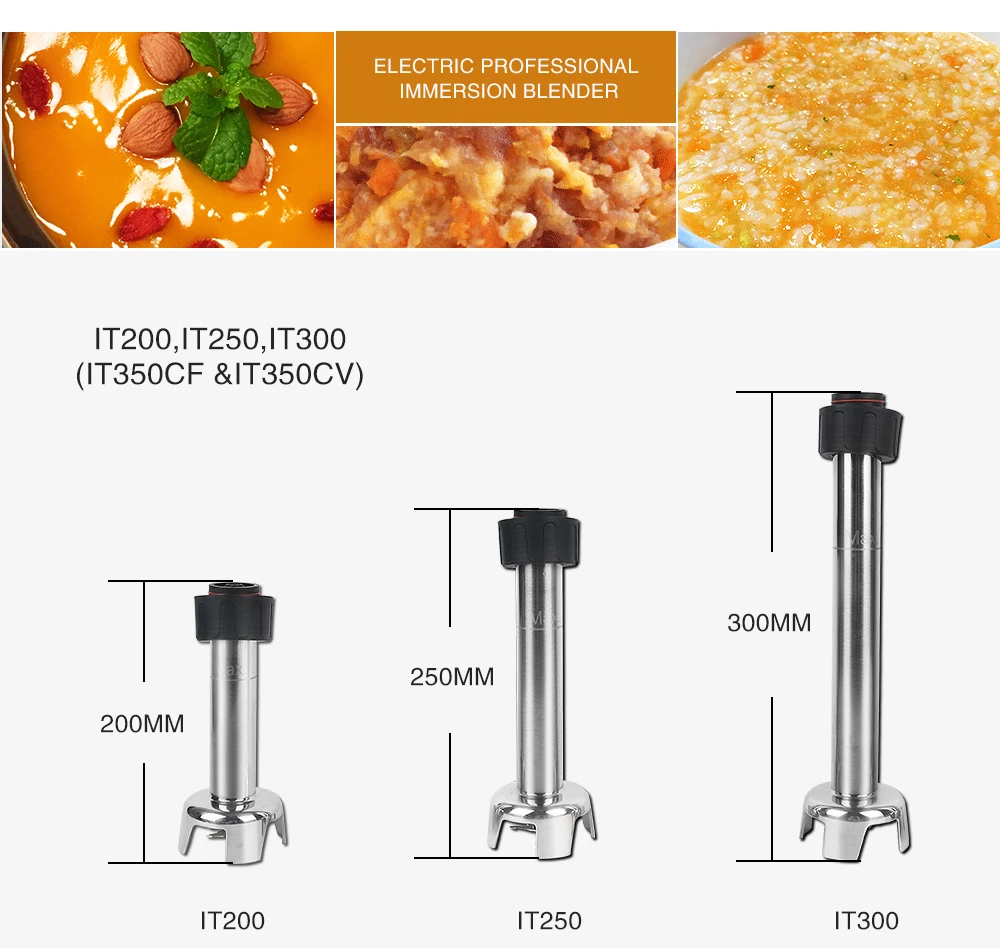 ITOP 350 Вт Сверхмощный коммерческий блендер, миксер, Кухонные комбайны, профессиональный ручной Погружной блендер для льда, смузи, бара, фруктов