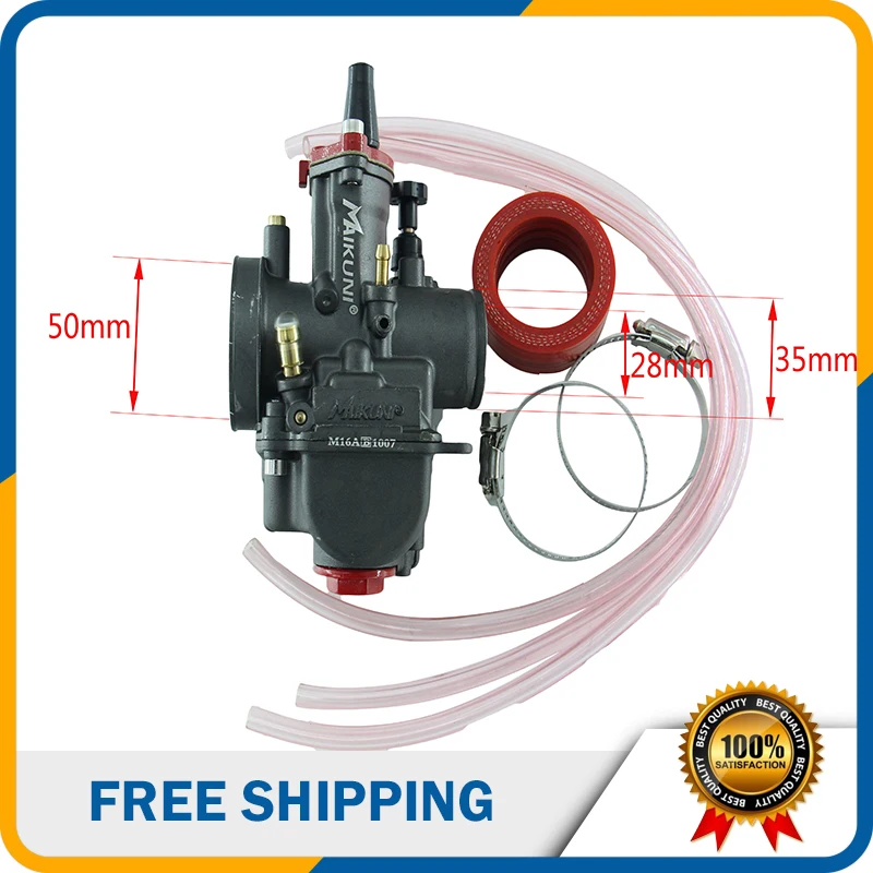 

Maikuni Carburetor 28mm PWK28 Hand Choke Carburetor for Tuned 150cc 200cc Motorcycle Pocket bike ATV HK-133PWK28