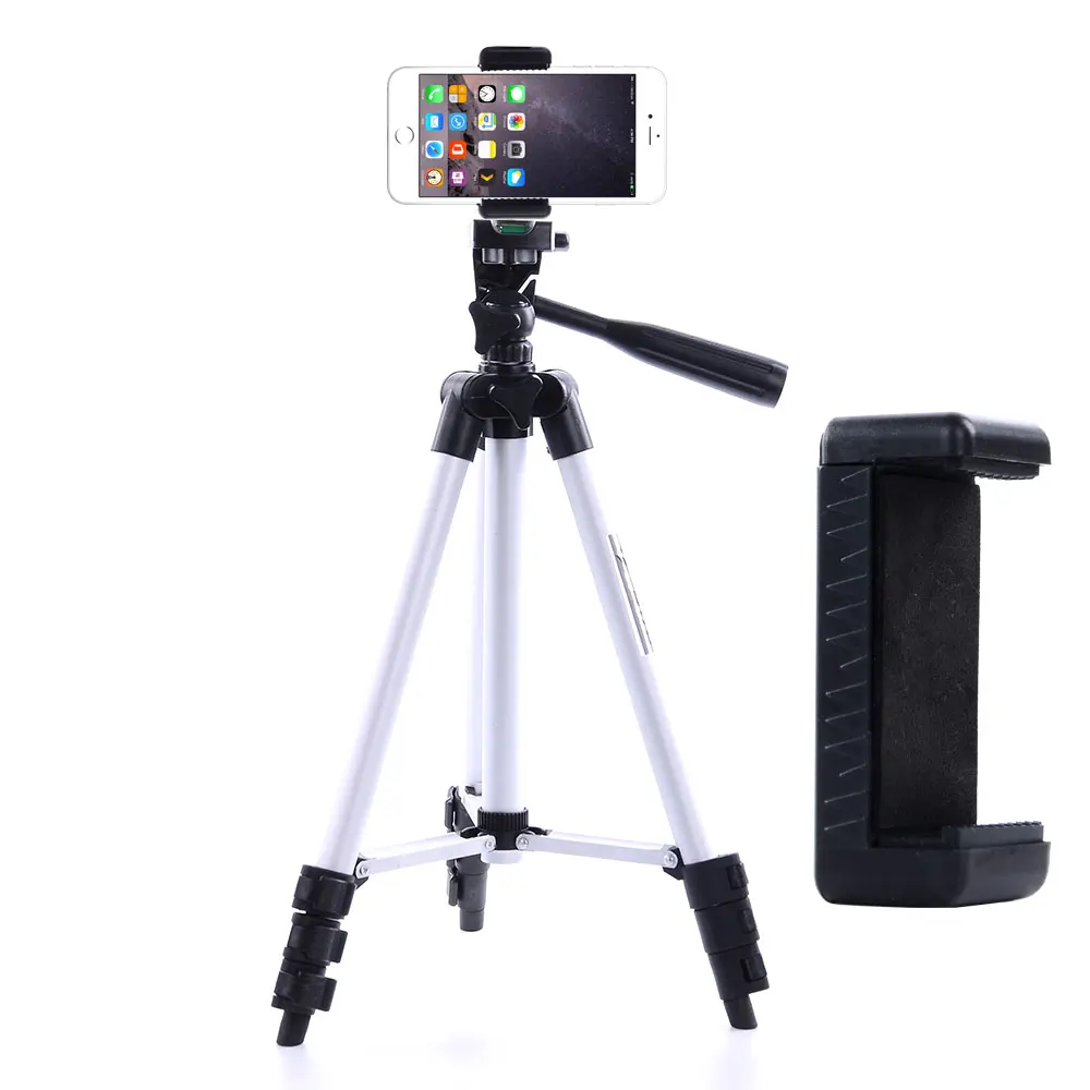 Flexible Tripod with Clip Phone Holder Portable Tripod for Camera Phone