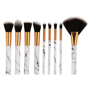 

9pcs/Set Pro Marble Pattern Makeup Brushes Foundation Beauty Cosmetic Tools