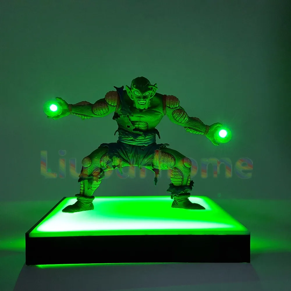 Günstige Dragon Ball Z Piccolo Kamehameha Led Licht Basis Anime Dragon Ball Super Goku Super Saiyan Led Lampe Room Decor