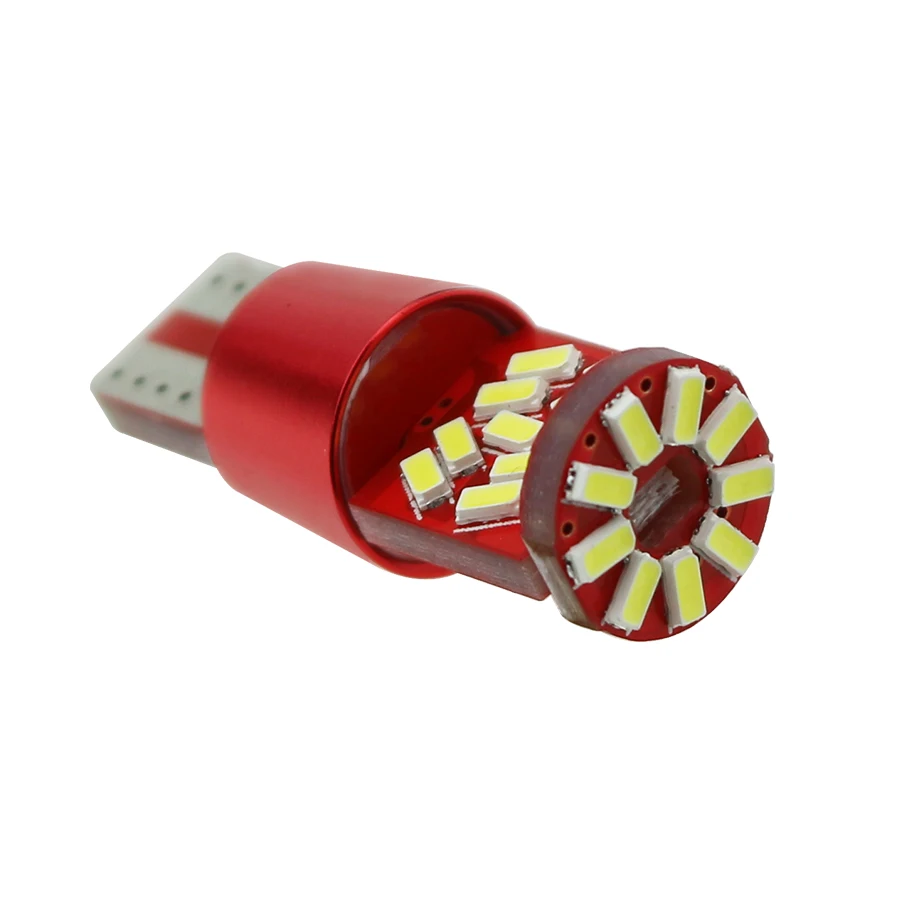 YCCPAUTO T10 LED Error Free 194 168 W5W Car License Plate Lights Turn Signal Light Bulb 3014 SMD Projector Yellow White Blue Red
