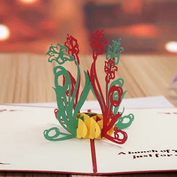 

Factory direct stereo creative DIY laser hollow card birthday cards can be customized drawings and samples