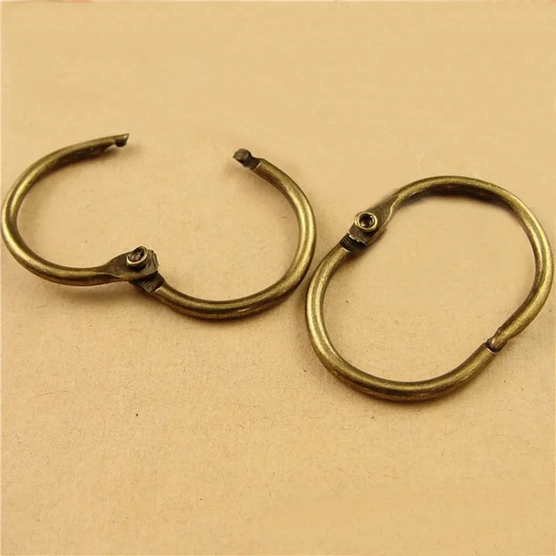 

50 PCS 27*37MM Antique Bronze Plated Oval Key Rings Metal Zinc Alloy Ring DIY Jewelry Accessories hm286