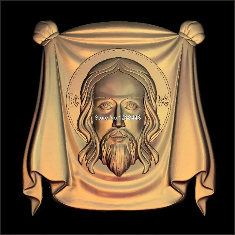 5pcs Jesus_Christ's head 3d model STL relief for cnc STL format Jesus 3d Relief Model STL Router 3 axis Engraver ArtCam