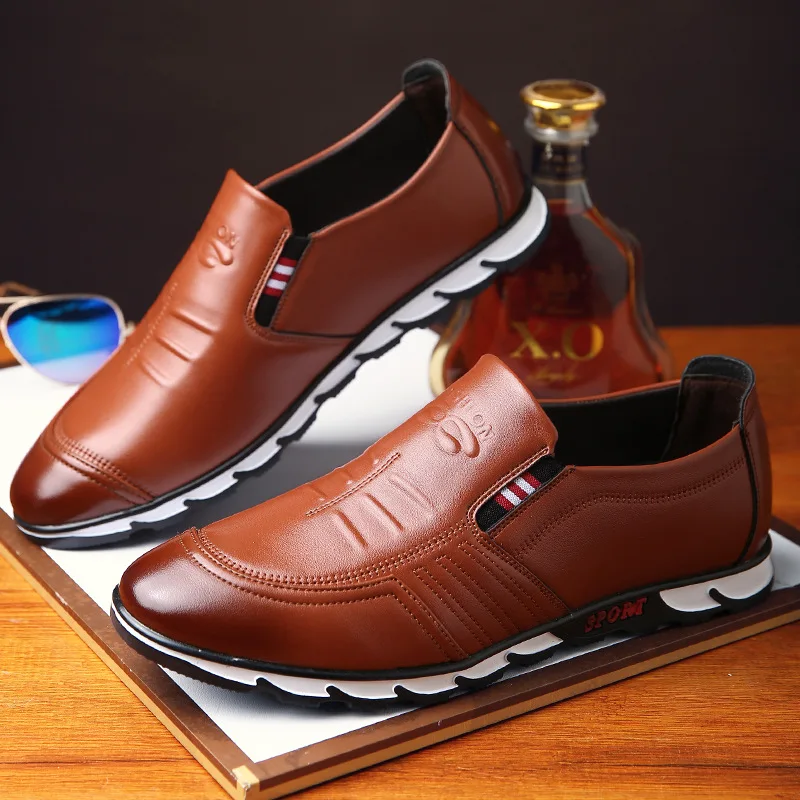 Для мужчин повседневная обувь модные Мужская обувь; Туфли-мокасины; брендовые кожаные туфли дышащие слипоны обувь для вождения, мужская обувь