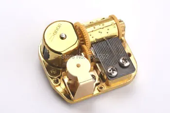 

Music box golden movement 18 Note wind up DIY music box parts gift for children and adult Tune: For Elise
