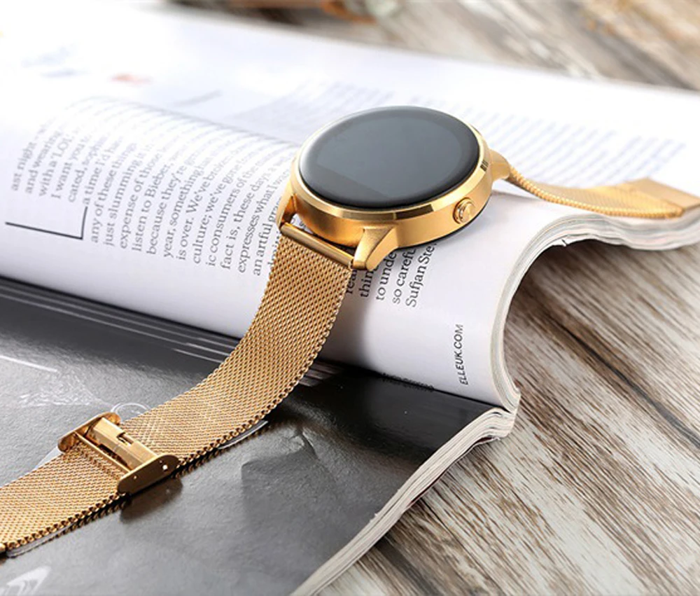 Круглый Bluetooth Smart часы Классический здоровья из металла SmartWatch С сердечного ритма