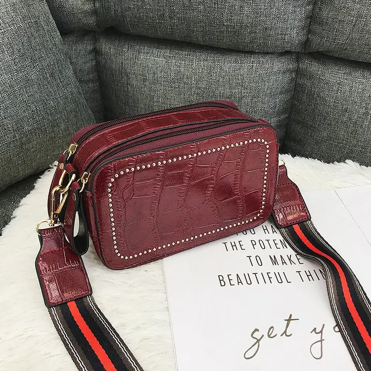 

Luxury Designer Handbags High Quality Famous Brand Messenger Bag Women's Shoulder Bags Small Wide Strap Fashion Bags Ladies New