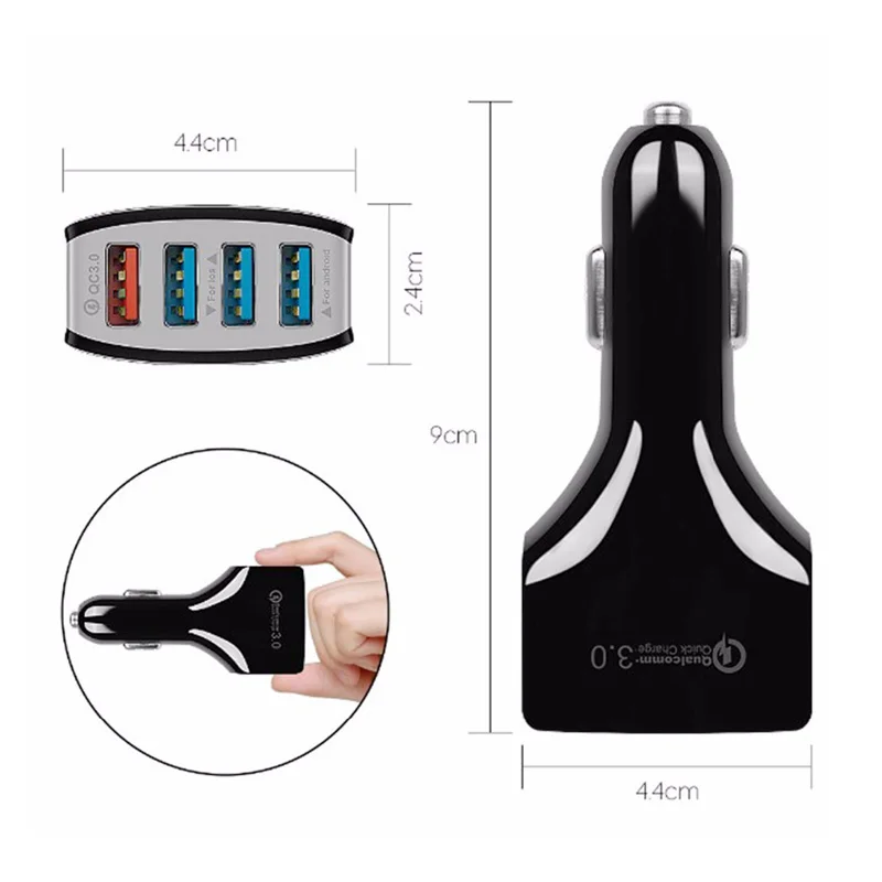 Fiuzd 20W USB Car charger For iPhone XS XR X 10 iPad QC3.0 charger for Samsung S10 Plus S9 S8 Mobile Phone Charger for Xiaomi Mi 97777