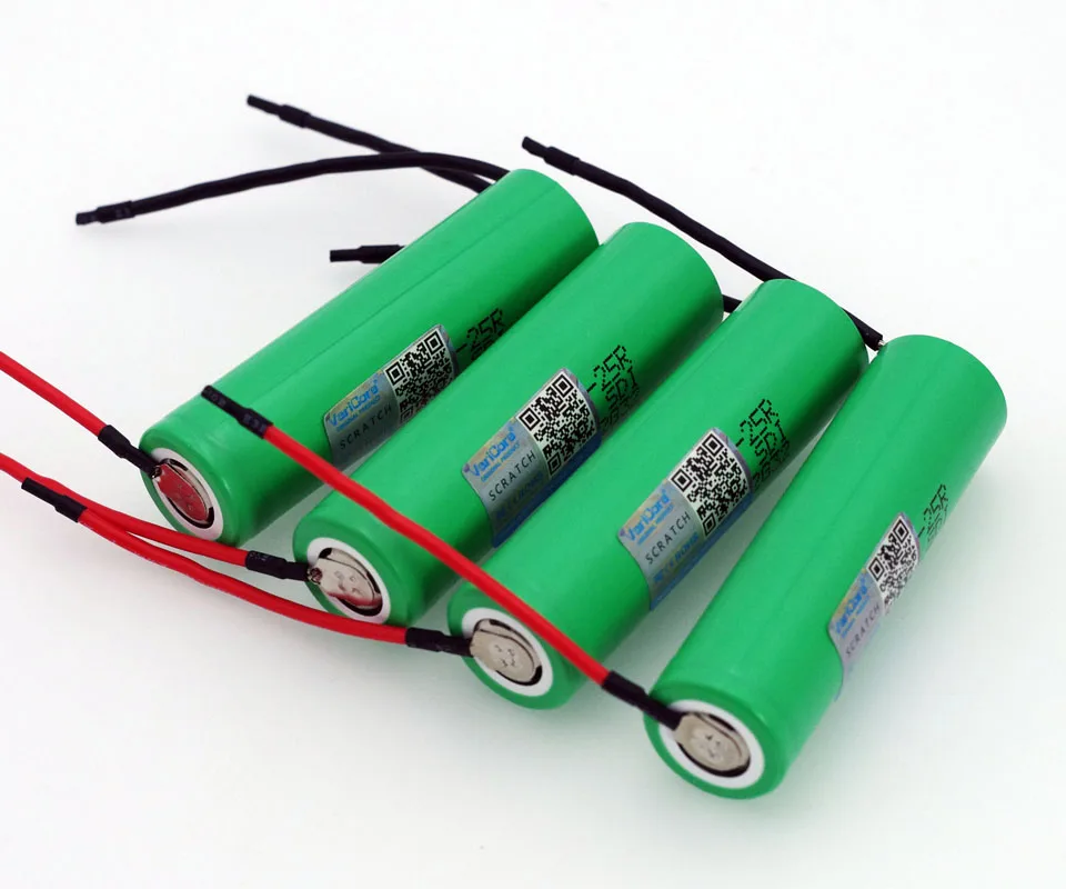 6 шт... VariCore Новый 18650 2500 mAh аккумуляторная батарея 3 V INR18650 25R 20A разрядка + DIY