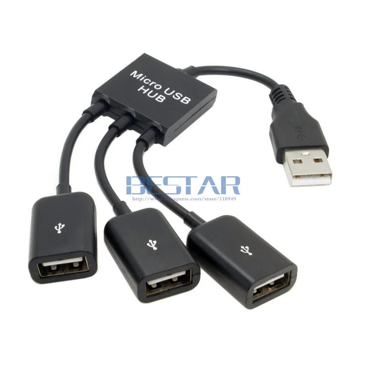 USB 2 0 до 3 портов концентратор Кабель питания шины для ноутбука Macbook ноутбук ПК и