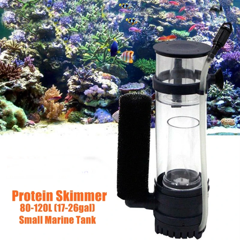 80 120L 17 26GAL Aquarium Protein Skimmer with Impeller pump 220V for