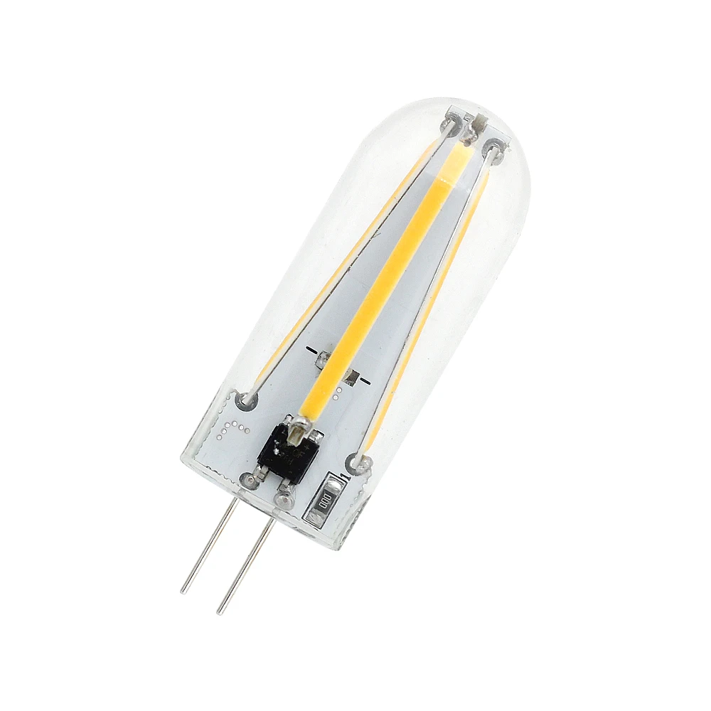 

NEW Mini G4 LED Lamp AC DC 12V Glass Shell 4 COB Filament LED Spotlight Bombillas Replace Halogen Chandelier Lamparas