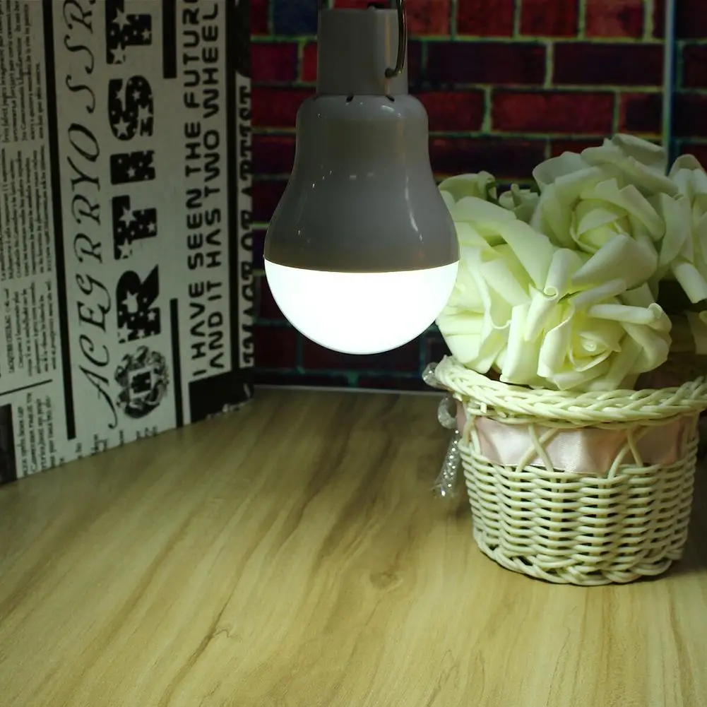 

1P Solar Bulb Rechargeable Operating Outdoor Solar Tent Camping Light Bulb LED Emergency Rechargeable Beach Solar Panel Light