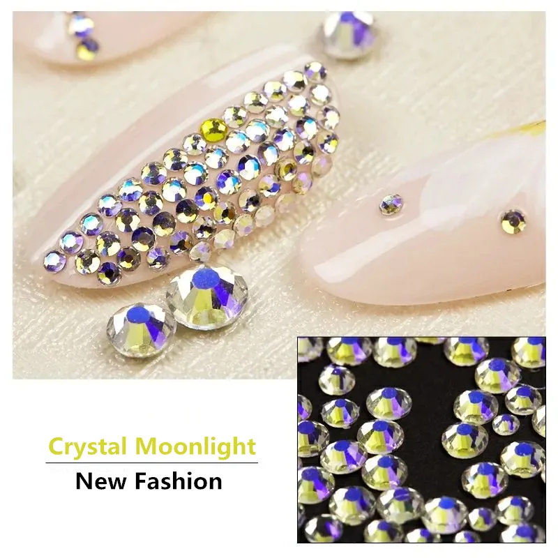 

Crystal Moonlight SS3-SS30 Nail Art Rhinestone Glass Nail Rhinestone Glitter Rhinestone for Nail Art Decoration H0917