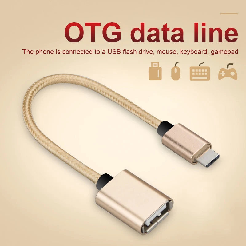 Usb type C для OTG кабель адаптер конвертер аудио кабель разветвитель для lightning otg шнур корпус из сплава нейлон wrie разъем тип-c