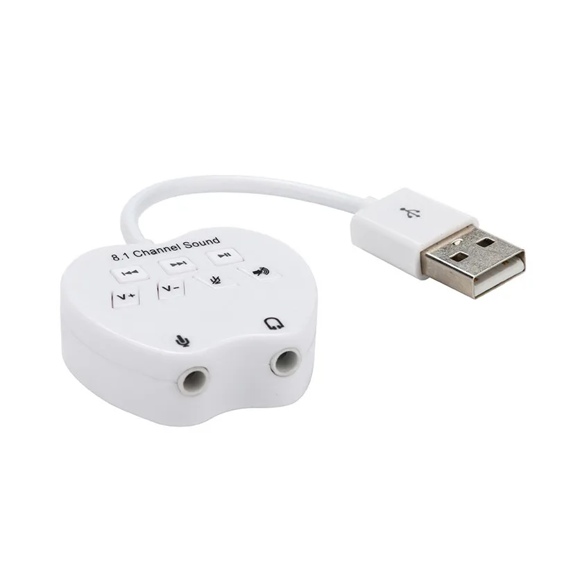 Ouhaobin звуковые карты 8 1 каналов USB внешняя 3D Звуковая карта адаптер для ПК ноутбука