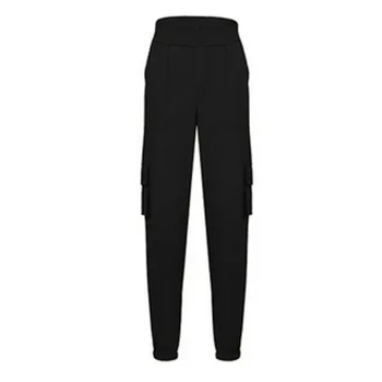 

Womens Loose Causal Trousers Costume Combat Cargo High Waist Harem Hip Hop Pants