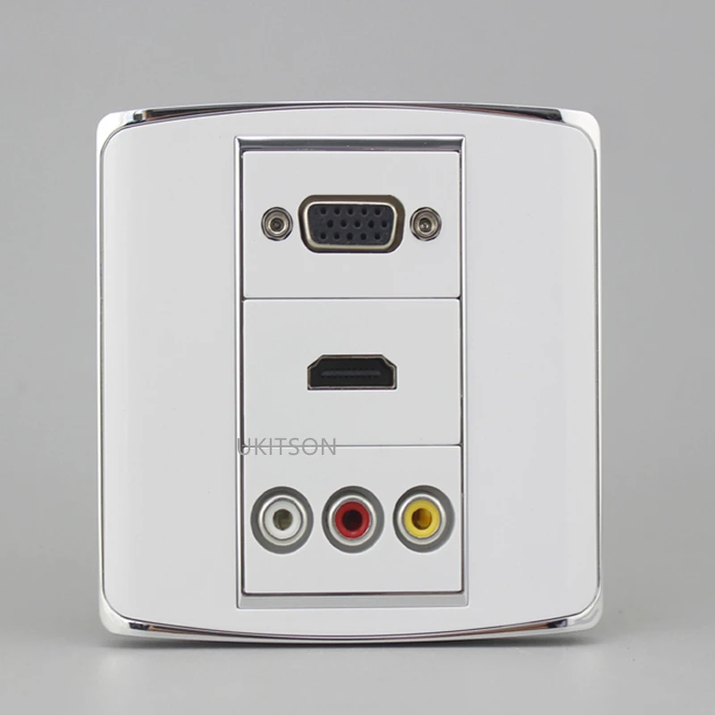 Female To Female VGA+HDMI+RCA Wall outlet pic 6