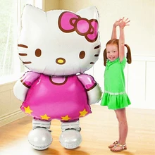 115*70 см Большой размер hello kitty Cat фольгированные шары для свадьбы и дня рождения вечерние украшения надувной воздушный шар игрушка