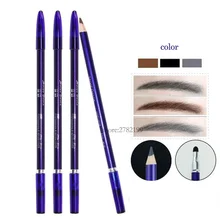 Деревянный водонепроницаемый татуаж бровей дизайнерский карандаш для постоянного макияжа модная косметика по уходу за бровями инструменты для рисования стрелок карандаш для бровей с